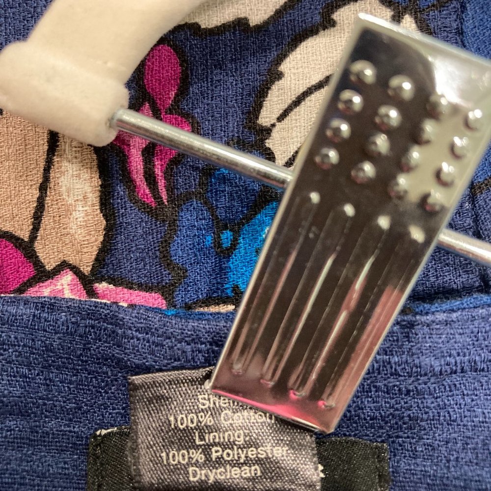 Ann Taylor floral skirt.  Navy, pink, white, tan.  Pencil skirt.  Size 10.